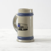 International Blue-White Delivery Truck Bierpul (Voorkant links)