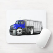 International Blue-White Delivery Truck Muismat (Met muis)