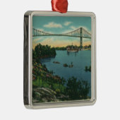 International Bridge American Span Uitzicht # 2 Metalen Ornament (Rechts)