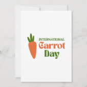 International Carrot Day Feestdagenkaart (Voorkant)