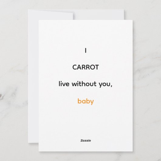 International Carrot Day Feestdagenkaart (Achterkant)