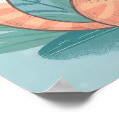 International Cat Day Cute Whimsical Cat Art Poster (Hoek)