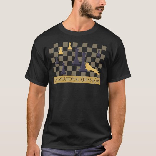 International Chess Day T-shirt (Voorkant)