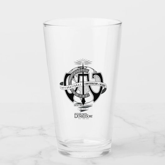 International Confederation of Wizards Logo Glas (Voorkant)