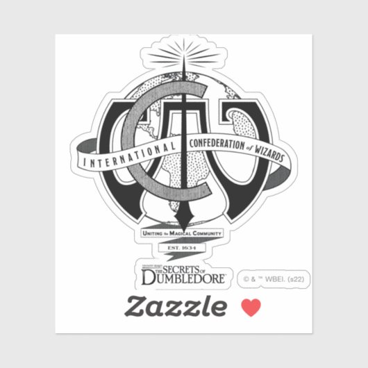 International Confederation of Wizards Logo Sticker (Vel)