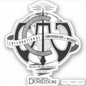 International Confederation of Wizards Logo Sticker (Voorkant)