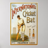 International Cricket Bat Poster (Voorkant)