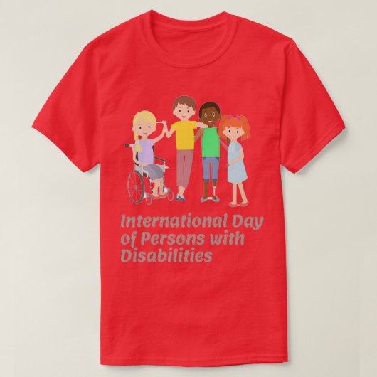 International Day of Persons with Disabilities 2 T-shirt (Design voorkant)