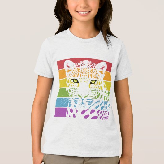 International Day of the Leopard Tri-Blend Shirt (Voorkant)