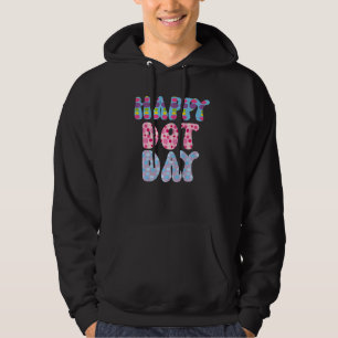 International Dot Day Costume Colorful Groovy Ret Hoodie