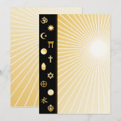 International Faiths Announcket Card (Voorkant / Achterkant)