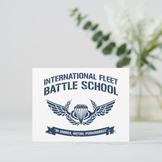 International Fleet Battle School Ender Briefkaart (Staand voorkant)