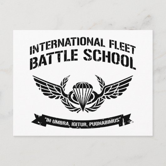 International Fleet Battle School Ender Briefkaart (Voorkant)