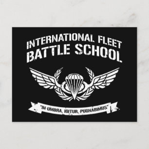 International Fleet Battle School Ender Briefkaart