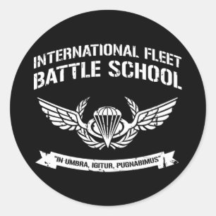 International Fleet Battle School Ender Ronde Sticker
