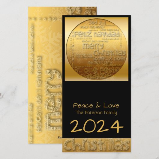 International G Greeting Xmas Persoonlijke FotoC Feestdagenkaart (Voorkant / Achterkant)