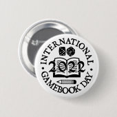 International Gamebook Day 2022 Badge Ronde Button 5,7 Cm (Voorkant /achterkant)