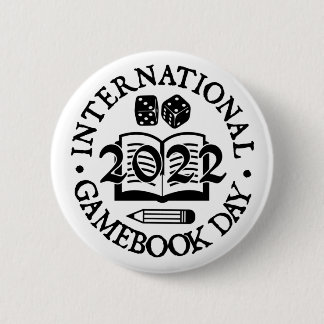 International Gamebook Day 2022 Badge Ronde Button 5,7 Cm
