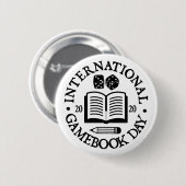 International Gamebook Day Badge Ronde Button 5,7 Cm (Voorkant /achterkant)