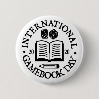 International Gamebook Day Badge Ronde Button 5,7 Cm