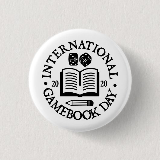 International Gamebook Day Button Badge (Voorkant)