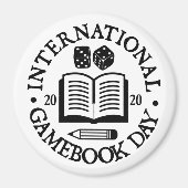 International Gamebook Day Fridge Magnet (Voorkant)