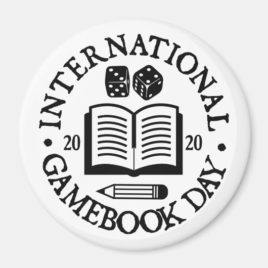 International Gamebook Day Fridge Magnet (Voorkant)