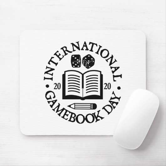 International Gamebook Day Mouse Mat Muismat (Met muis)