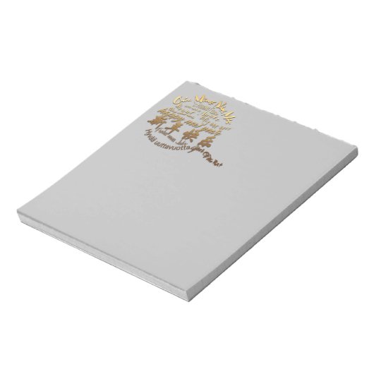 International Gold Wishes Rat nieuwjaar 2020 NoteP Notitieblok (Linkerzijde)