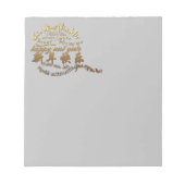 International Gold Wishes Rat nieuwjaar 2020 NoteP Notitieblok (Voorkant)