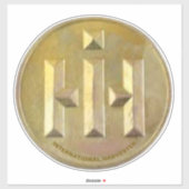 International Harvester Golden Award Logo Sticker (Vel)
