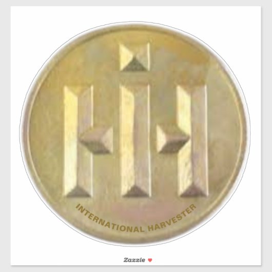 International Harvester Golden Award Logo Sticker (Vel)