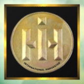 International Harvester gouden logo Raamsticker (Vel 3)
