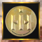 International Harvester gouden logo Raamsticker (Vel 2)