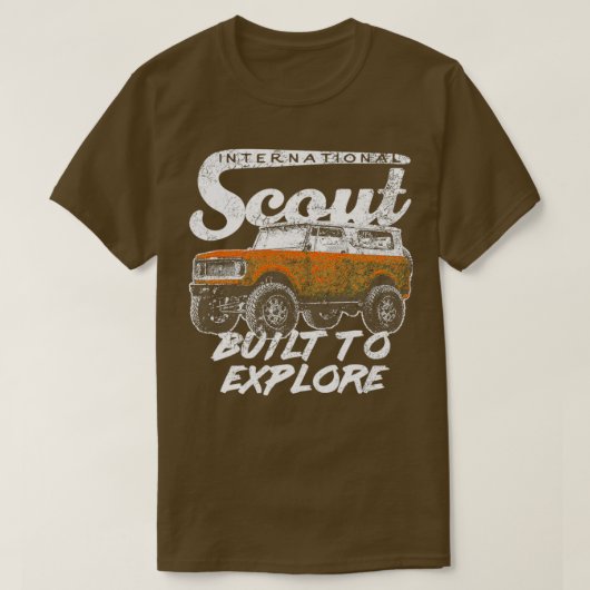 International Harvester Scout II Retro Style gebou T-shirt (Design voorkant)