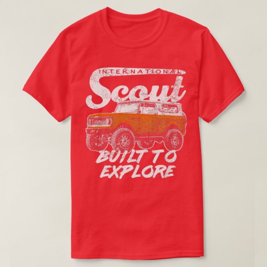 International Harvester Scout II Retro Style gebou T-shirt (Design voorkant)
