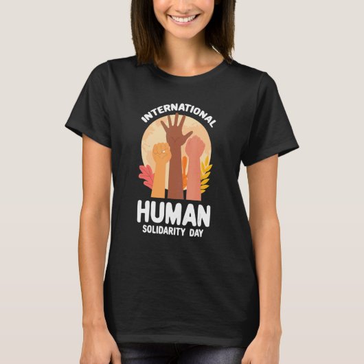 International Human Solidarity Day United Nations T-shirt (Voorkant)
