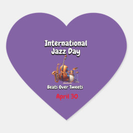 International Jazz Day: Meer dan tweets Hart Sticker