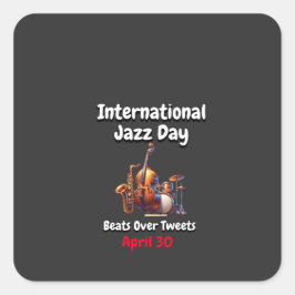 International Jazz Day: Meer dan tweets Vierkante Sticker