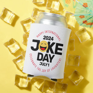 International Joke Day lachend gezicht Blikjeskoeler