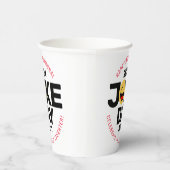 International Joke Day lachend gezicht Papieren Bekers (Rechts)