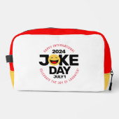 International Joke Day lachend gezicht Toilettasje (Voorkant)