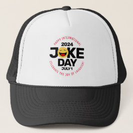 International Joke Day lachend gezicht Trucker Pet
