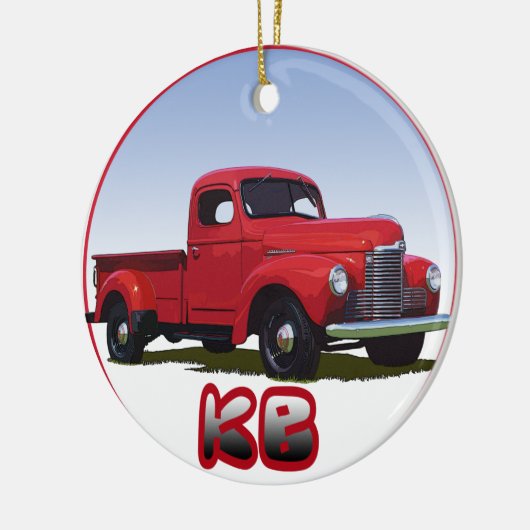 International KB Pickup Truck Ornament (Links)