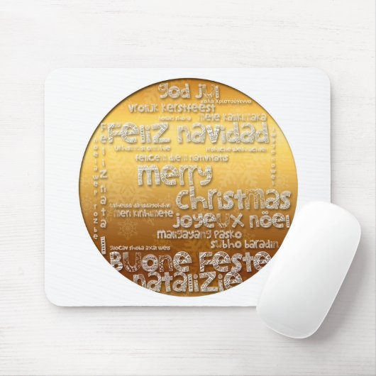 International Kerstmis: Navidad Greeting Mousepad Muismat (Met muis)