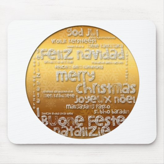 International Kerstmis: Navidad Greeting Mousepad Muismat (Voorkant)