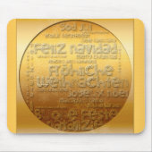 International Kerstmis Weihnachten Mousepad Muismat (Voorkant)