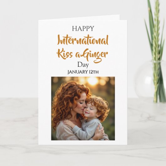 International Kiss a Ginger Day | January 12th Kaart (Voorkant)