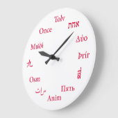 International Languages Clock Grote Klok (Hoek)