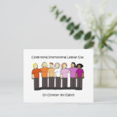 International Lesbian Day October 8th Briefkaart (Staand voorkant)